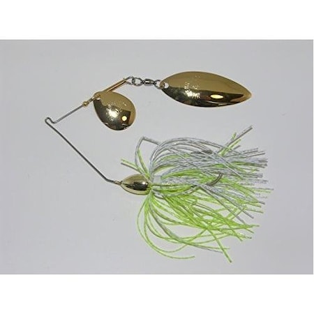 Hildebrandt Okeechobee Special Spinnerbait, 12 Oz, 40 Hook, Chartreuse White With Gold Blade PRO6G-CHWH